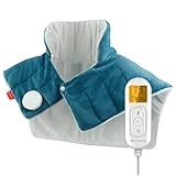 Comfytemp Fully Weighted Neck and Shoulder Heat Pad, 2.2lb Electric Neck Heating Pad with 9 Heating Levels, Auto-Off Timers, Heated Neck Wrap for Pain Relief, Muscle Tension, Neck and Shoulder Warmer