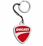 Ducati Shield Keychain, Red, ONE_SIZE