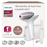Philips Lumea 8000 Series IPL Hair Removal Device - Laser Hair Removal Alternative, SenseIQ Technology, 4 Attachments for Body, Face, Bikini and Underarms, Satin Compact Pen Trimmer, Model BRI949/00