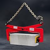 Adjustable Steel Granite Stone Lifter, 12cm-97cm (4.75"-38.25") Paving Tool, Heavy-Duty Chain Pliers for Slab and Curb Clamps, Ideal for Construction and Landscaping