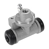 A ABSOPRO Rear Brake Wheel Cylinder No.4410035G10 Drum Brake Cylinder for Nissan Navara 1986-2008 Aluminum Alloy Silver Tone Durable