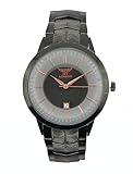 ny london Black and Black face Men Fashion Metal Strap Date Analog Quartz Watch