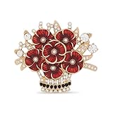 Elizabeth Poppy Basket Brooch