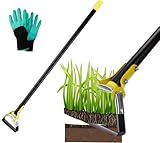 Garden Hoe Hoe Garden Tool 60in Stirrup Hoes for Planting Vegetables Farm, Stainless Steel Handheld Hula Hoes -Stirrup Hoe with Adjustable Action Hoe for Weeding/Loosening Soil…