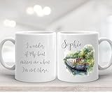 Canal Boat Gifts, Canal Boat Mug, Canal Boat Accessories, Narrowboat Mug, Narrowboat Accessories, Long Boat Gifts, Barge Gifts,