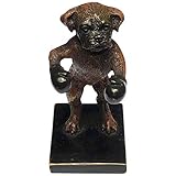 Rare Franz Bergman Cold Painted Bronze Of A Boxer Boxing Dog