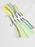 BestCity Fly Fishing Epoxy Surf Candy/Saltwater Lures, Sizes 4-8, Pack of 10