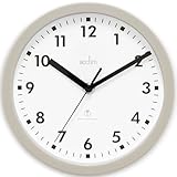 Acctim 74667 Nardo 20cm Radio Controlled Grey Wall Clock
