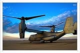 Metal Poster Tin Sign Plate Aircraft Tin Sign #21878 Bell Boeing V 22 Osprey Retro Vintage Wall Décor by hamgaacaan (20x30cm)