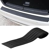 MCHHYL Car Rear Bumper Protection for Mini coopers R56 R50 R51 R52 R53 R52 R55 R57 r58 r59 R60, Rubber Bumper Protector Guard Anti-Scratch & Easy Install Car Accessories,Black-35.4 x 3.1inch
