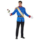 Morph Costumes Prince Charming Costume for Men - Royal Fancy Dress Adult Halloween Costume, Elegant Prince Outfit, Large