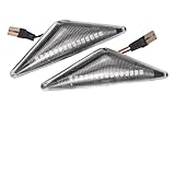 2 Pieces Dynamic Side Marker Turn Signal Light Sequential Blinker Light For Ford Mondeo 2000-2007 MK 3 Focus MK1 1998-2004(Dynamic Crystal Type)