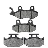 Motorcycle Front & Rear Brake Pads For KAWASAKI KX 125 250 500 1989-1993 KDX 200 250 D 1991-1994 GFVFGNLNNA(Front and Rear)