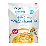 LighterLife Maple Syrup Protein Pancake Mix 350g, High Protein Meal Replacement Pancake | 16g Protein | High Protein Breakfast | Weight Loss Waffle Powder (280g Pouch Serves 7)