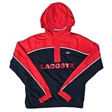 Lacoste Childrens/Kids Water Repellent Windbreaker (16 Years) (Royal Blue/Red)