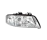 Right Headlight Compatible With Audi A6 4B/C5 1997 1998 1999 VP1095P Front Car Light Lamp Headlamp Passenger Side Headlights Assembly Projector Chrome LHD