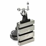 PRAZTECH® 2 Way Swivel Base Vertical Slide 125 x 100mm (4" x 5") ToolPost | Milling on Lathe Machine | Compatible with ML-7 Super7 Boxford Lathes Other Mini lathes
