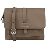 Lloyd Baker London – EVELYN Flap-Over Crossbody Bag: Women's Modern Design in 100% Genuine Full Grain Leather- MAJOR BROWN (Taupe Brown)