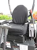 Durafit Seat Covers, Black Waterproof Seat Covers for Kubota KX080 Excavator KX033,U35,KX040 in Waterproof Endura, U35