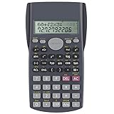 Helect 2-Line Engineering Scientific Calculator, Suitable for School and Business, Black