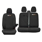 Inka Front Set Tailored Waterproof Seat Covers Black to Fit New VW Transporter T7 Panel Van MY25 Onwards (Orange)