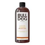 Bulldog Skincare Lemon & Bergamot Shower Gel for Men, Natural, Refreshing Men's Shower Gel, 500 ml