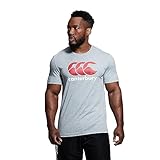 Canterbury Men's CCC Logo Tee T-Shirt | Soft Cotton Blend Non-Technical T-Shirt, Classic Marl, XL