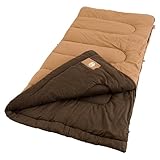 Coleman Dunnock Cold Weather Sleeping Bag, 20°F Adult Camping Sleeping Bag, Comfortable & Warm for Camping & Outdoor Use, Fits Adults Up to 6ft 4in Tall