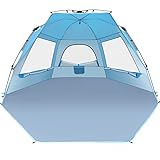 Glymnis Pop Up Beach Tent Large for 4-6 Person, Instant Pop Up Automatic Beach Tent UV Protection Sun Shelter, Easy Setup Umbrella Tent for Family Picnic