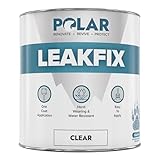 Polar Leak Seal Clear Paint - 500ml - Instant Waterproof Roof Sealant - Ideal for Leaks, Cracks & Roof Repair - Concrete, Brick, Metal, Drainpipes & Gutters - Easy to Apply