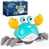 Gigilli Crawling Crab Toy, Upgraded Crab Baby Toy 6 to 12 Months Girls Boys Baby Toys 1-3 Year Old Sensory Toys for Babies Toddler Toys for 1 2 3 4 Year Old,Green