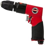 neilsen CT1086 3/8-Inch Keyless Reversible Air Drill - Red