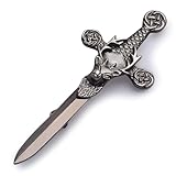 Kilt Emporium Scottish Stag Kilt Pin - 4 Inches, 4 Inches, Metal, no gemstone (Silver Antique)
