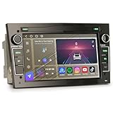 8GB+128GB Android 14 Qualcomm 8 Core Car Stereo for Vauxhall Astra H Corsa D Corsa C Zafira B Vivaro Wireless CarPlay Wifi Bluetooth 5.1 DSP Canbus FM Radio SWC RDS A2DP 4G LTE