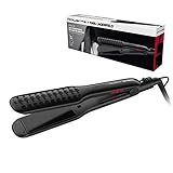 Rowenta Extra Liss SF411L Keratin & Tourmaline Coated Hair Straightener, LED Display, Large Floating Plate System, Temperature Adjustment & Auto Shutdown, Black