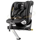 Feakaou 360 Car Seat with ISOFIX - for Newborn to 12 Years Children, i-Size (ECE R129/E4) Rotating Swivel Baby Car Seat,Group 0+1/2/3 (40-150cm),Rear Facing for Longer from Birth to 4 Years.Black.
