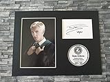 Tom Felton Limited Edition Signed Autograph Display - 8x6 Inches - Harry Potter - Draco Malfoy - Mounted and Ready to be Framed - V2 Black