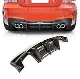 WHLXQ Car Rear Bumper Diffuser For BMW E82 1M 1M Series 2011-2017, Rear Lower Lip Diffuser Chassis Anti-Crash Protector, Car Accessories