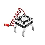 Aluminium 6061-T6 Alloy High Speed Cooling Fan 18000 RPM Compatible with 36mm Motor for Traxxas 1:16 Mini Maxx/Mini Slash/XRT VXL 3S / 1:8 Jato 2S 4S Upgrade Parts - Silver