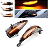 YIGRRO Smoked Lens Dynamic Sequential Blink LED，Side Indicator LED Lamp Compatible with Honda Civic MK8 2005-2012 Hatchback Type-S Type-R