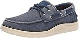 Skechers Men's Status 2.0- Lorano Boat Shoes, Navy Canvas, 11 UK