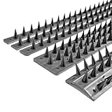 EarlyGrow Fence Wall Spikes Garden Security Guard Anti-Climb Cat Bird Intruder Pest Deterrent - Made in the UK (10-Pack (5m), Grey)
