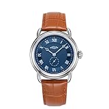 Rotary Vintage Mens Watch with Tan Leather Strap and Blue Dial GS02424/05