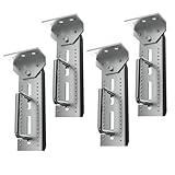 JNDO 8" Boat Trailer Bunk Brackets 4 Pcs Swivel Top Bunk Bracket for Boat Trailer Cross Member