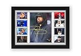 Eminem Autograph Poster Print - Limited Edition Collage Of The Music Legend - Signed Collector Merchandise For Fans And Rap Music Lovers (Unframed, A4 (30x20cm))