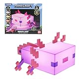 Minecraft Axolotl Light - Officially Licensed, Five Color Modes, Lamp to Decorate Your Gaming Desk or Night Stand, Bedroom Decor Gamers, Battery Powered | Paladone, Pink