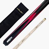 BAIZE MASTER Riley RONNIE O'SULLIVAN Endorsed Limited Edition Ash Snooker and English Pool Cue 9.5mm Leather Tip - 57 Inch, 17-19oz (ARG-52 with Soft Case)
