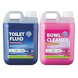 Blue Diamond Chemical Toilet Fluid Twin Pack 2L for Camping Caravan & Motorhomes