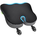 AUVON Wedge Car Seat Cushions for Driving Height Booster & Posture Support, Memory Foam Driver Seat Cushion for Sciatica, Tailbone & Back Relief, Seat Pad with Breathable Fabric & Anti-Slip Base