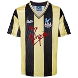 Crystal Palace 1990 Third FA Cup Final Bukta Shirt Black/Gold Medium
